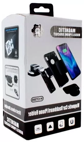 Автодержатель магнитный Magnetic CT305 Black - фото 3