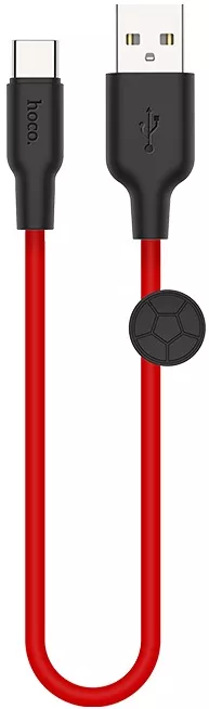 Кабель Hoco X21 Plus Silicone USB-A - Type-C 15w 3a 0.25м cable Red - фото 2