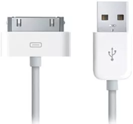 Кабель USB Apple 30-pin Dock Cable White - фото 2