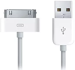 Кабель USB Apple 30-pin Dock Cable White - миниатюра 2 Кабель USB Apple 30-pin Dock Cable White - миниатюра 2