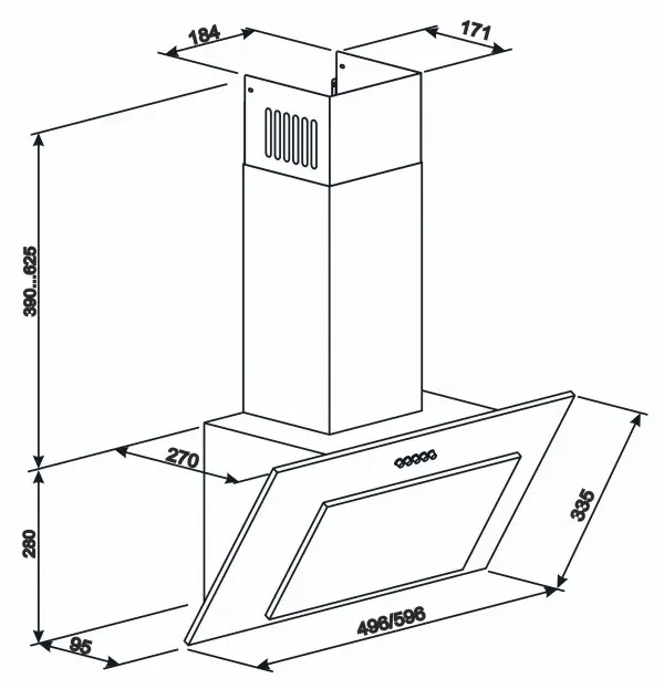 Airvent/slop ELEYUS VERTICAL 470 60 WH - фото 6