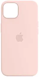 Чехол Silicone Case Full для Apple iPhone 14 Plus Chalk Pink - фото Чехол Silicone Case Full для Apple iPhone 14 Plus Chalk Pink