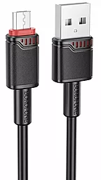 Кабель Borofone BX110 USB-A - micro USB 12w 2.4a 1м cable Black
