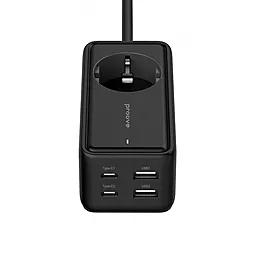 Сетевой фильтр (удлинитель) Proove Power Strip Homester 2м 1 розетка 2USB-A/2USB-C черный (PSP165220001) - фото Сетевой фильтр (удлинитель) Proove Power Strip Homester 2м 1 розетка 2USB-A/2USB-C черный (PSP165220001)