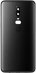 Задняя крышка корпуса OnePlus 6 (A6000 / A6003) со стеклом камеры Midnight Black - фото Задняя крышка корпуса OnePlus 6 (A6000 / A6003) со стеклом камеры Midnight Black