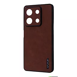 Чехол Wave Leather Case для Xiaomi Redmi Note 13 5G Dark Brown