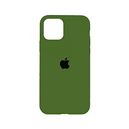 Чехол Silicone Case Full для Apple iPhone 12 Pro Max Army Green