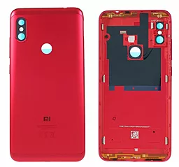 Задняя крышка корпуса Xiaomi Redmi Note 6 Pro со стеклом камеры Original Red