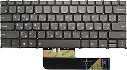 Клавіатура для ноутбуку Lenovo IdeaPad S340-13IML Gray, з підсвіткою клавіш