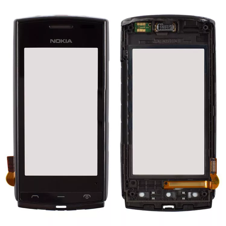 Сенсор (тачскрін) Nokia 500 with frame Black - фото 1