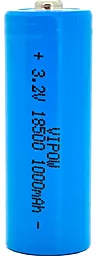 Аккумулятор ViPow 18500 1000mAh 3.2V Lifepo4 TipTop (IFR18500-600mAhTT) - фото Аккумулятор ViPow 18500 1000mAh 3.2V Lifepo4 TipTop (IFR18500-600mAhTT)