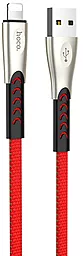Кабель Hoco U48 Superior Speed Charging USB-A - Lightning 12w 2.4a 1.2м cable Red - фото Кабель Hoco U48 Superior Speed Charging USB-A - Lightning 12w 2.4a 1.2м cable Red