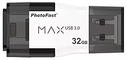 Флешка PHOTOFAST 32 GB i-Flashdrive Max Gen2 White (IFDMAXG232GB) - фото Флешка PHOTOFAST 32 GB i-Flashdrive Max Gen2 White (IFDMAXG232GB)