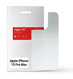 Гідрогелева плівка ArmorStandart на задню панель для Apple iPhone 15 Pro Max Carbone Silver (ARM71909)