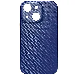 Чехол Epik Leather Case Carbon series для Apple iPhone 13 mini (5.4") Синий