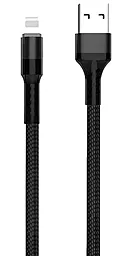 Кабель WUW X157 USB-A - Lightning 12w 2.4a 1м cable Black - фото Кабель WUW X157 USB-A - Lightning 12w 2.4a 1м cable Black