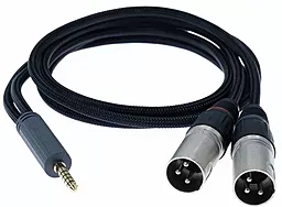 Аудио кабель iFi Balanced 4.4mm - 2xXLR M/M cable 1.5 м black - фото Аудио кабель iFi Balanced 4.4mm - 2xXLR M/M cable 1.5 м black