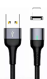 Кабель Usams U29 Magnetic USB-A - Lightning 12w 2.4a 2м cable Black - фото Кабель Usams U29 Magnetic USB-A - Lightning 12w 2.4a 2м cable Black