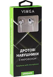 Наушники Vinga EPM040 Silver (EPM040S) - миниатюра 4