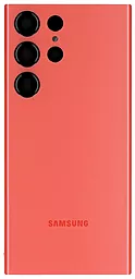 Задняя крышка корпуса Samsung Galaxy S23 Ultra S918 со стеклом камеры, Original Red - фото Задняя крышка корпуса Samsung Galaxy S23 Ultra S918 со стеклом камеры, Original Red