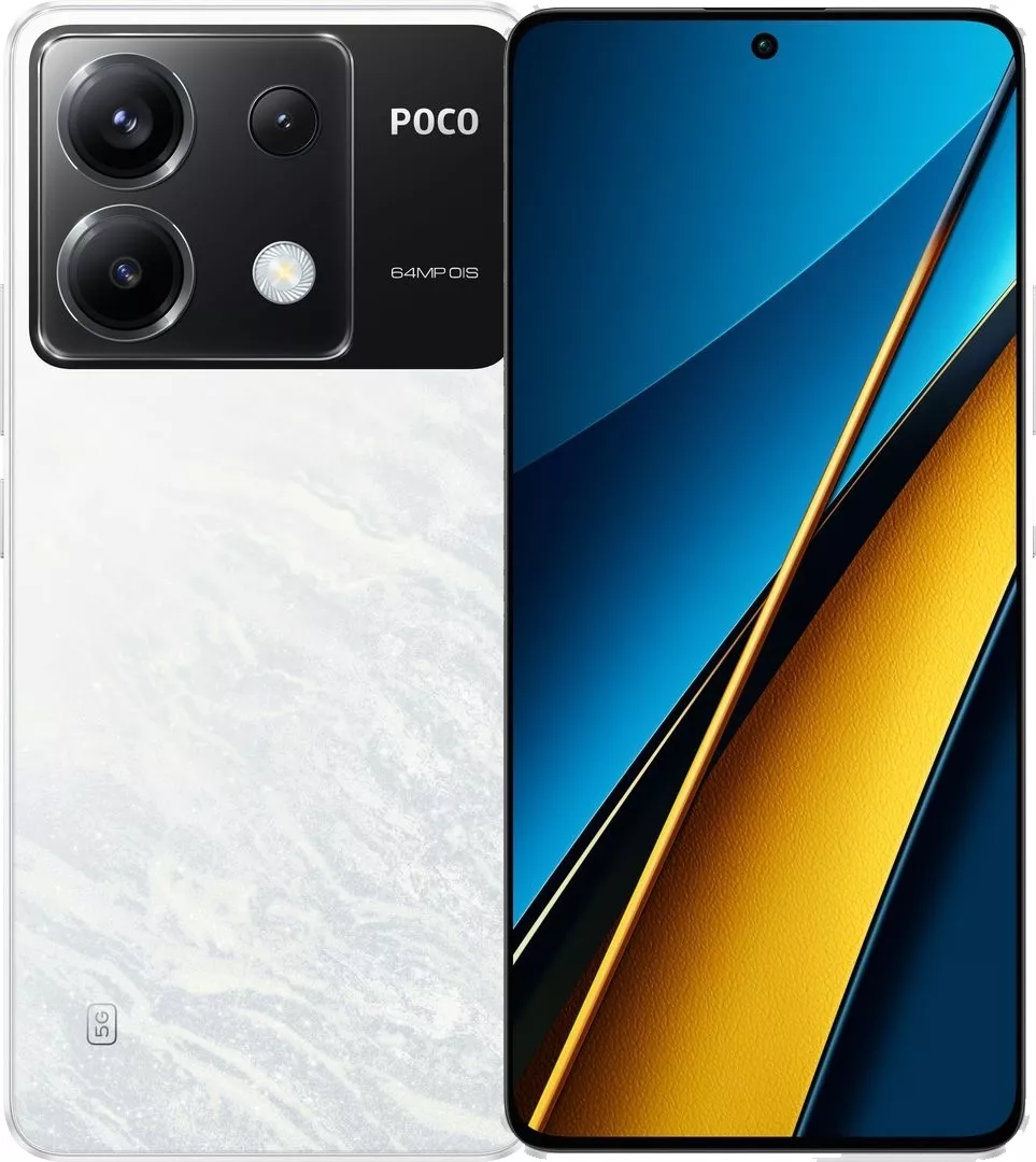 Смартфон Poco X6 5G 12/256GB White - фото 1