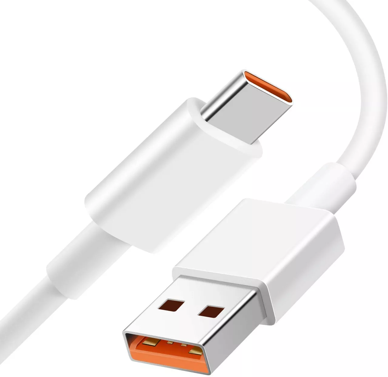 Кабель Xiaomi Original USB-A - Type-C 120w 6a 1м cable White - фото 1