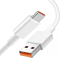 Кабель Xiaomi Original USB-A - Type-C 120w 6a 1м cable White - фото Кабель Xiaomi Original USB-A - Type-C 120w 6a 1м cable White
