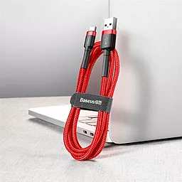 Кабель USB Baseus Cafule 3M USB Type-C Cable Red (CATKLF-U09) - миниатюра 7