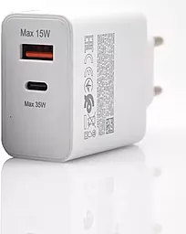 Мережевий зарядний пристрій Samsung Travel Adapter USB-A+C PD35W White (EP-TA220/HC) - мініатюра 2