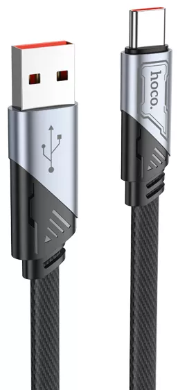 Кабель Hoco U119 Machine USB-A - Type-C 25w 5a 1.2м cable Black - фото 1