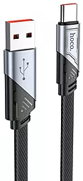Кабель Hoco U119 Machine USB-A - Type-C 25w 5a 1.2м cable Black - фото Кабель Hoco U119 Machine USB-A - Type-C 25w 5a 1.2м cable Black