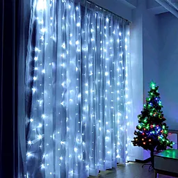Гирлянда Xmas водопад 200-W-2 2*2 метра Холодный белый - фото Гирлянда Xmas водопад 200-W-2 2*2 метра Холодный белый