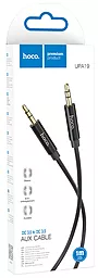 Аудио кабель Hoco UPA19 AUX mini Jack 3.5mm M/M Cable 1 м black - миниатюра 3
