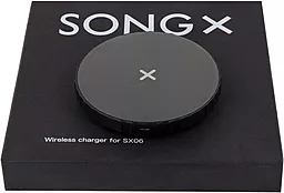 Беспроводное (индукционное) зарядное устройство быстрой QI зарядки SongX X - Wireless Charge Black - миниатюра 3