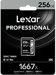 Карта памяти Lexar Professional 256GB (LSD256CB1667) - миниатюра 3