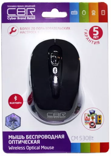 Компьютерная мышка CBR CM-530 (Bluetooth) Black - фото 4