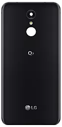 Задня кришка корпусу LG Q7 Dual Q610NM зі склом камери Black - фото Задня кришка корпусу LG Q7 Dual Q610NM зі склом камери Black