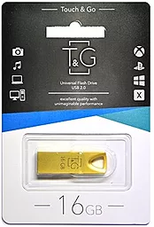 Флешка T&G 16GB 117 Metal Series USB 2.0 (TG117GD-16G) Gold