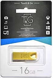 Флешка T&G 16GB 117 Metal Series USB 2.0 (TG117GD-16G) Gold - фото Флешка T&G 16GB 117 Metal Series USB 2.0 (TG117GD-16G) Gold