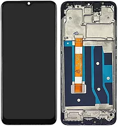 Дисплей Oppo A5 2020 с тачскрином и рамкой, Black