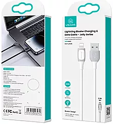 Кабель Usams SJ595 USB-A - Lightning 12w 2.4a 1м cable White - миниатюра 2 Кабель Usams SJ595 USB-A - Lightning 12w 2.4a 1м cable White - миниатюра 2