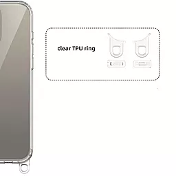 Чехол Epik Clear Case with Strap для Apple iPhone 13, iPhone 14 Black - миниатюра 5 Чехол Epik Clear Case with Strap для Apple iPhone 13, iPhone 14 Black - миниатюра 5