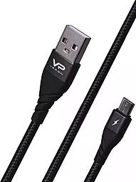Кабель Veron Braided Scout USB-A - micro USB 10.5w 1м cable Black - фото Кабель Veron Braided Scout USB-A - micro USB 10.5w 1м cable Black