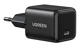 Сетевое зарядное устройство Ugreen X512 20w GaN PD/QC4+ USB-C port fast charger Black (UGR-55553) - фото Сетевое зарядное устройство Ugreen X512 20w GaN PD/QC4+ USB-C port fast charger Black (UGR-55553)