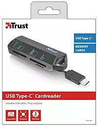 Кардридер Trust USB Type-C BLACK (20968) - миниатюра 8