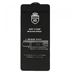 Защитное стекло 1TOUCH 6D EDGE TO EDGE для Redmi Note 12 Pro (без упаковки) Black