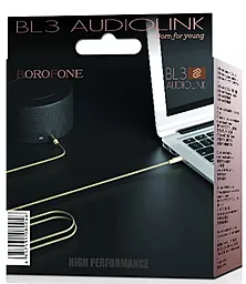 Аудио кабель Borofone BL3 AUX mini Jack 3.5mm M/M Cable 1 м gray - миниатюра 5