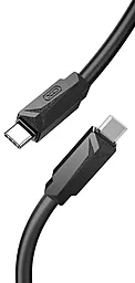 Кабель XO NB-Q233B USB Type-C - Type-C 60w 3a 1м PD cable Black - фото Кабель XO NB-Q233B USB Type-C - Type-C 60w 3a 1м PD cable Black