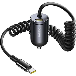 Автомобильное зарядное устройство Baseus Tiny Star Mini 30w PD/QC4+ USB-C ports car charger + Lightning cable Black (C00035001121-01) - фото Автомобильное зарядное устройство Baseus Tiny Star Mini 30w PD/QC4+ USB-C ports car charger + Lightning cable Black (C00035001121-01)