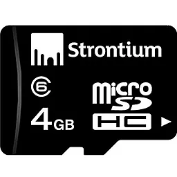 Карта памяти Strontium microSDHC 4GB Class 6 (SR4GTFC6R)
